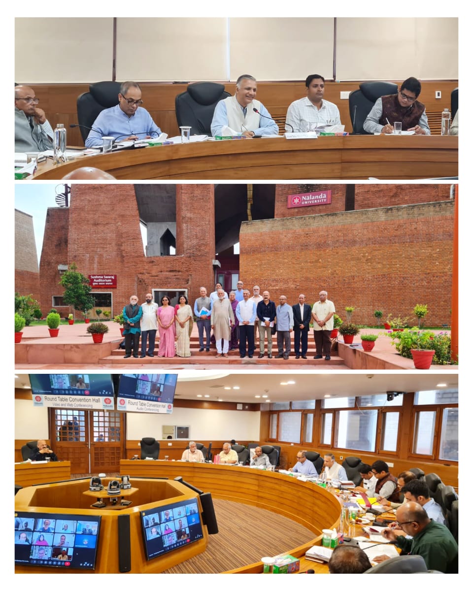 nalanda_univ's tweet image. Nalanda University’s Academic Council meeting convened today in the Roundtable Conference Room on campus.

@PMOIndia @DrSJaishankar @MEAIndia @APanagariya @Sachin_Chat