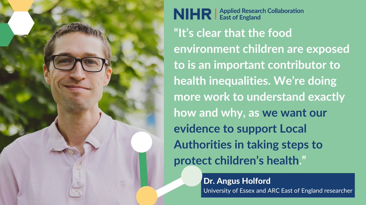 ARC_EoE's tweet image. 🍟 How do takeaways near schools and homes impact childhood obesity?
Our latest blog explores how local food environments shape children’s health and why addressing them is crucial to preventing future health conditions.
Read more here➡️arc-eoe.nihr.ac.uk/news-blogs/blo…