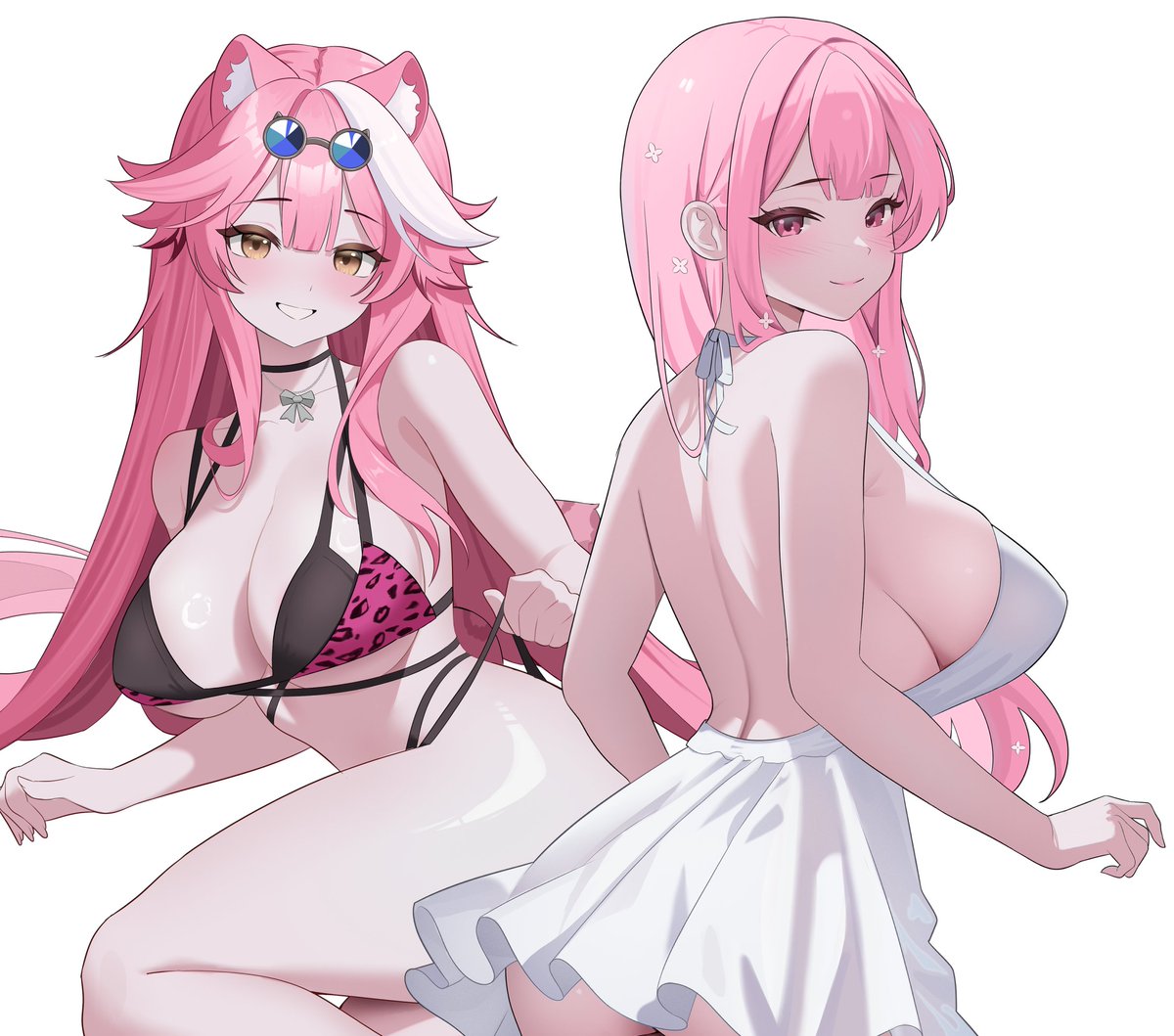 Layunaartt's tweet image. I love pink women 🩷#RaorArt #callillust