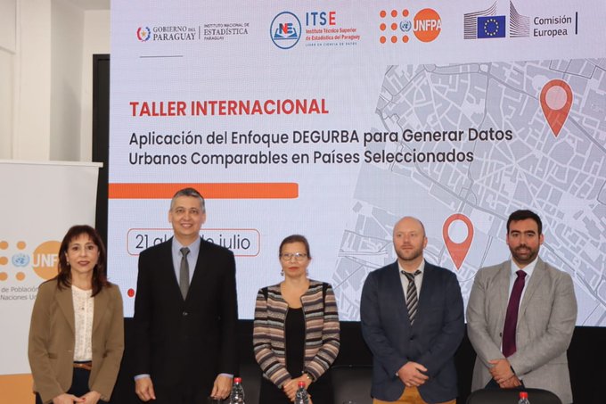 PopDevUNFPA's tweet image. The 1⃣st regional #DEGURBA workshop in Latin America, hosted by @INE_Paraguay, concludes today in #Paraguay 🇵🇾.
With support from #UNFPA & @EU_Commission, it trained national institutions to apply DEGURBA using geospatial #data to inform policies on health, gender & development.