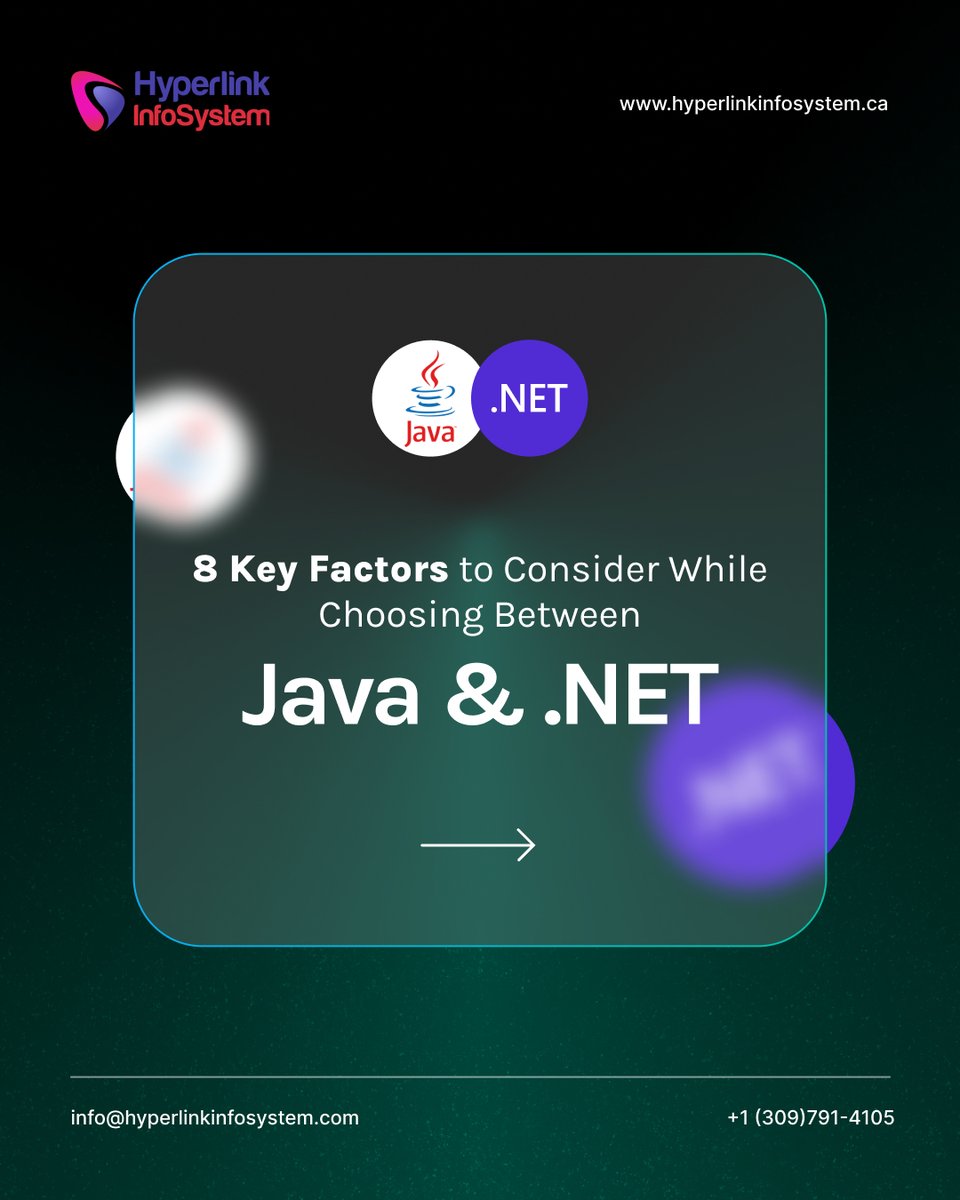 HyperlinkCA_'s tweet photo. Java vs .NET — Which one’s right for your next project?

Discover the 8 Key Factors that can shape your decision and boost your tech strategy!

#java #dotnet #javavsdotnet #javadevelopment #dotnetdevelopment #webdevelopmentcompany #hyperlinkinfosystem #canada #ontariocanada https://t.co/EvOtSppFBT