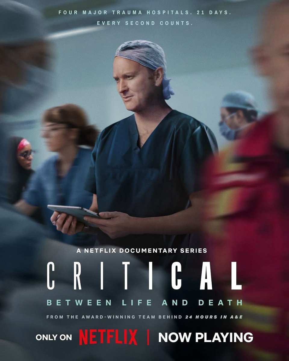 An unforgettable experience to film inside the operating theatres and resuscitation units of London’s trauma network, following the life-saving work of doctors, nurses and surgeons.

Proud to have been part of a great team that has brought this new series to Netflix - out now.
