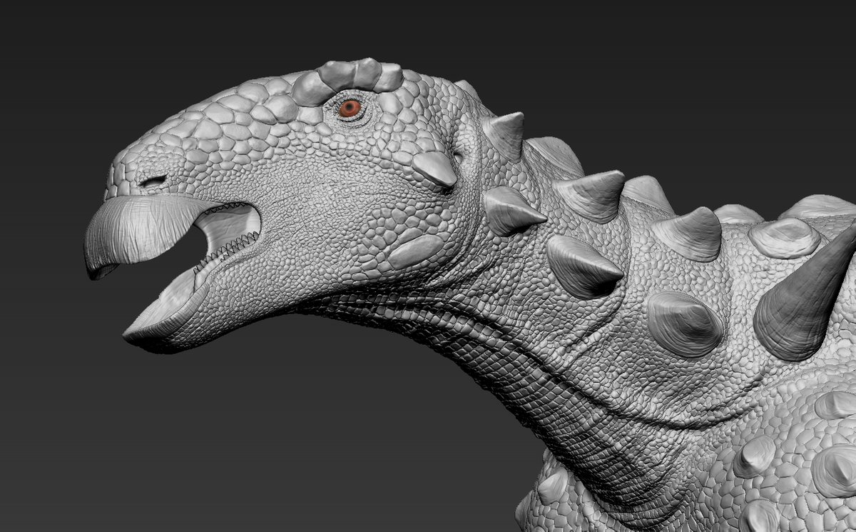 RexyMex_'s tweet image. Peloroplites 3D sculpture for the Primordial Tyrants modding team in Path of Titans