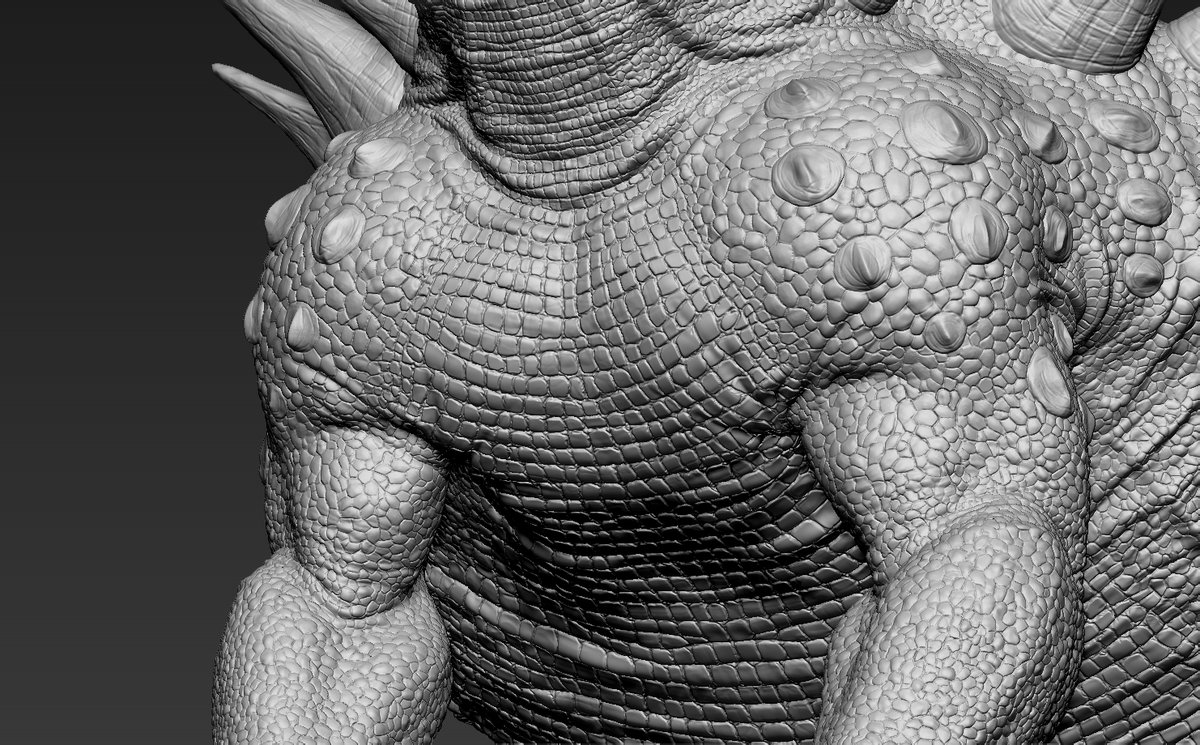 RexyMex_'s tweet image. Peloroplites 3D sculpture for the Primordial Tyrants modding team in Path of Titans