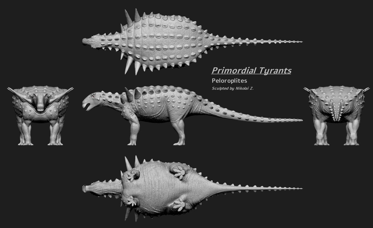 RexyMex_'s tweet image. Peloroplites 3D sculpture for the Primordial Tyrants modding team in Path of Titans