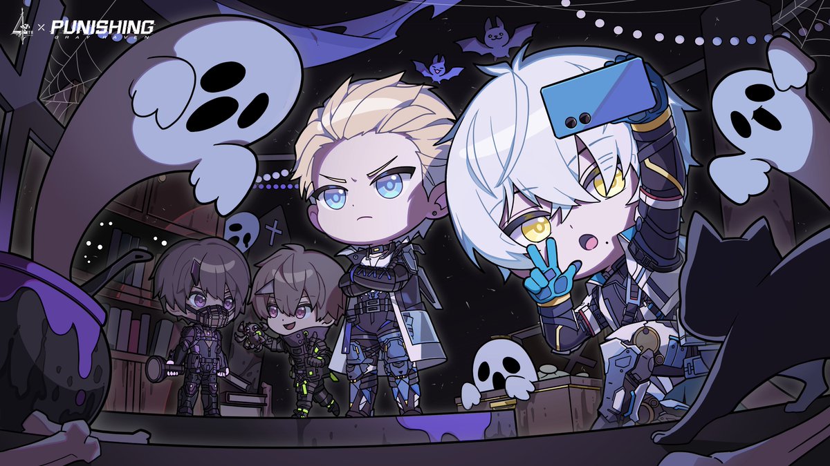 PGR_GLOBAL's tweet image. Strike Hawk's adventure in a haunted house: Heard no scream. Disappointing, honestly.
The spooky version of Paniniville is just… too cute.
#punishinggrayraven #PGR