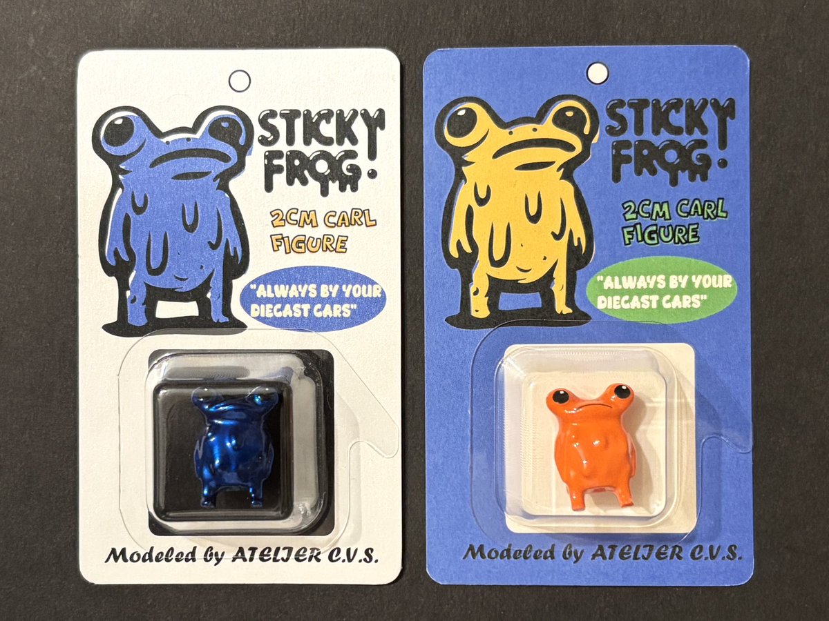 stickyfrog_'s tweet image. 8/2 タムタム相模原店さんの周年祭で販売するカールくんにはいつものようにカードが付きます🤙
今回はキャンディカラーに合わせてキラキラカード!💫
ブリスターごっこが楽しめるケースも付属するので楽しんでケロ〜🐸
#STICKYFROG #2cmカールくん