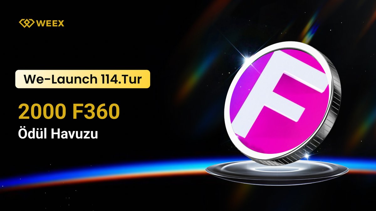 🚀 WE-Launch: $F360 Sonuçları Açıklandı!
WEEX &amp; FENIX360 ($F360) etkinliği tamamlandı, işte öne çıkan veriler:

💥 Toplam geçerli kilitlenen miktar: 344.465.346 $WXT
🙌 Katılım hakkı kazanan kullanıcı sayısı: 14.392

📖 Detayları İncele: weexsupport.zendesk.com/hc/en-us/artic…
📝 Hemen Kayıt Ol: