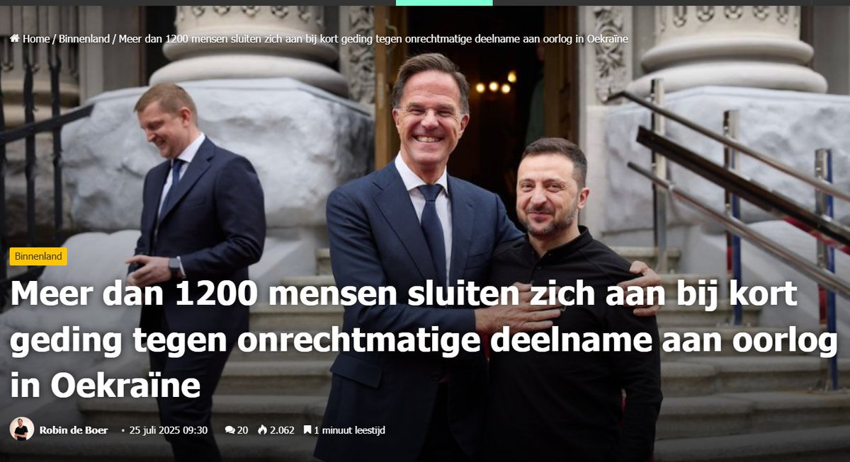 chrisenfran's tweet image. Afgelopen week vorderde de Nationale Bond tegen Overheidszaken de Nederlandse Staat met spoed haar militaire steun aan de oorlog in Oekraïne te staken.
ninefornews.nl/meer-dan-1200-…