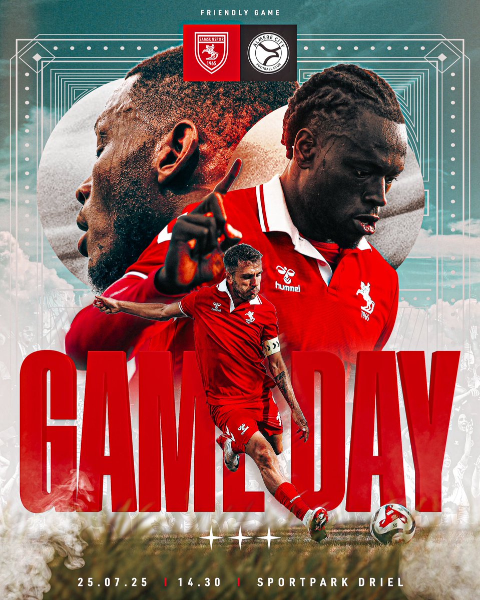 Samsunspor's tweet image. MAÇ GÜNÜ 💪
📍 Sportpark Driel, Hollanda
⏰ 14.30 (TSİ)
#SamsununMaçıVar #ALMvSAM #FriendlyGame #HazırlıkMaçı