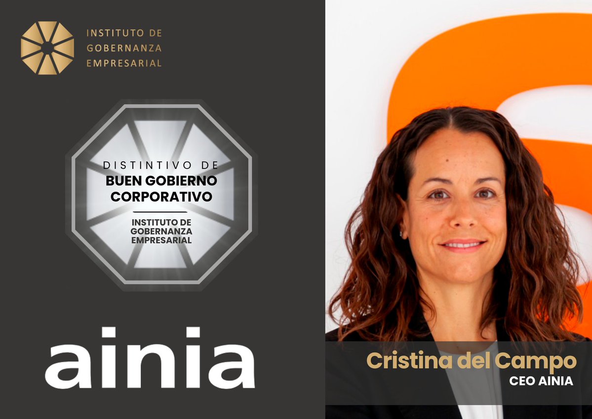 🌟 Nos alegra compartir el testimonio de <a href="/ainiatecnologia/">ainia</a>, tras obtener el #DistintivoIGE y completar nuestro diagnóstico especializado en gobernanza empresarial.

🗣 “Este reconocimiento nos permite poner en valor no solo lo que hacemos, sino cómo lo hacemos". <a href="/cdcampo1/">Cristina Del Campo</a>