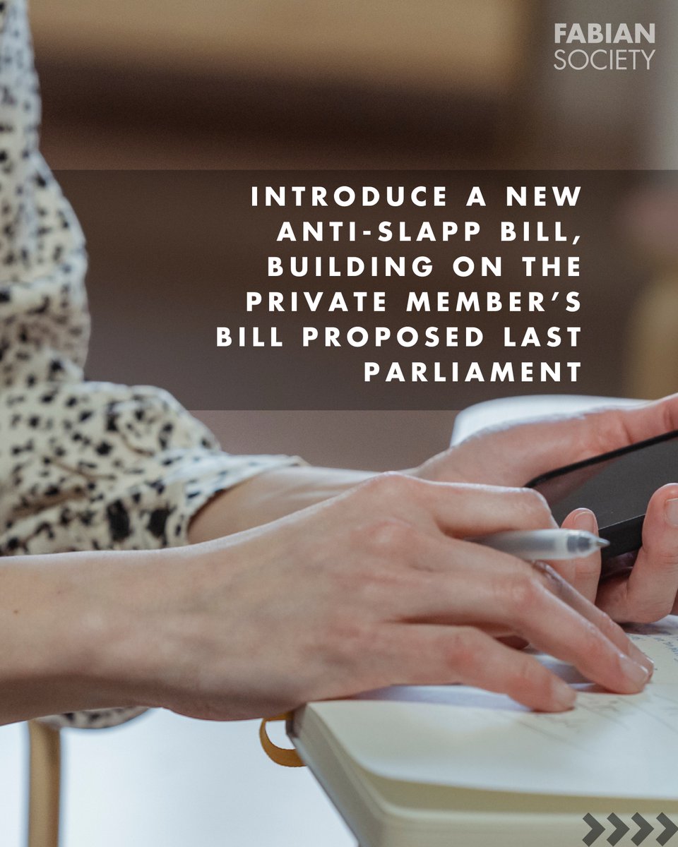 The Fabian Society (@thefabians) on Twitter photo Introduce a new anti-SLAPP bill, to protect journalist from legal intimidation, <a href="/WayneDavid_exMP/">Wayne David</a> Introduce a new anti-SLAPP bill, to protect journalist from legal intimidation, <a href="/WayneDavid_exMP/">Wayne David</a>