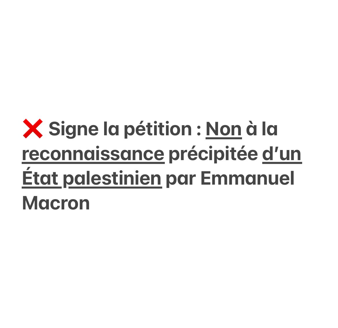 EmmanuelleBris4's tweet image. Tant qu’il reste des otages, tant que le Hamas est armé, tant que l’Autorité palestinienne refuse la paix. (✍️ Pour signer la pétition : chng.it/ndNdSYyJCN )