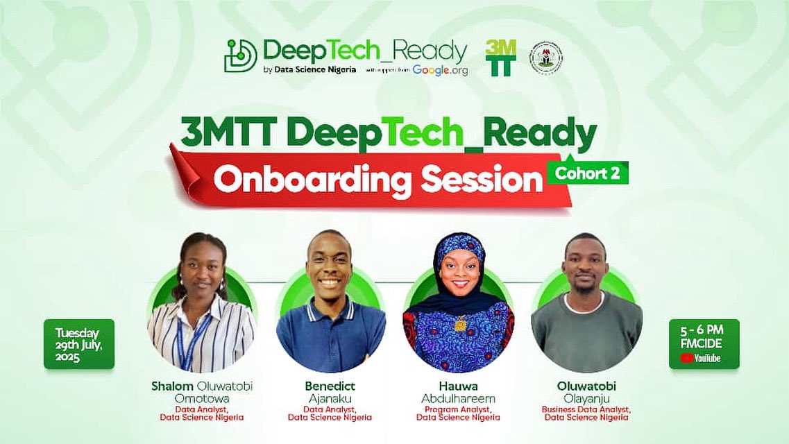 New to the DeepTech_Ready Program? Don’t skip this.
Join our Onboarding Session and get everything you need to hit the ground running.

Date: Tuesday, July 28th, 2025
Time: 5-6pm

Let’s get you ready to learn, build, and grow. Be there!

#deeptech