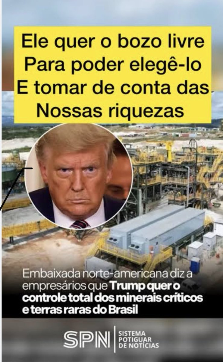 euDanielCosta1's tweet image. Vamos nos unir para proteger a SOBERANIA NACIONAL das nossas riquezas dos TRAIDORES DA PรTRIA que querem entregรก-las ao TRUMP PEDรFILO
Compartilhem, divulguem!
LULA BRASIL SOBERANO
BOLSONARISTAS TRAIDORES DA PรTRIA