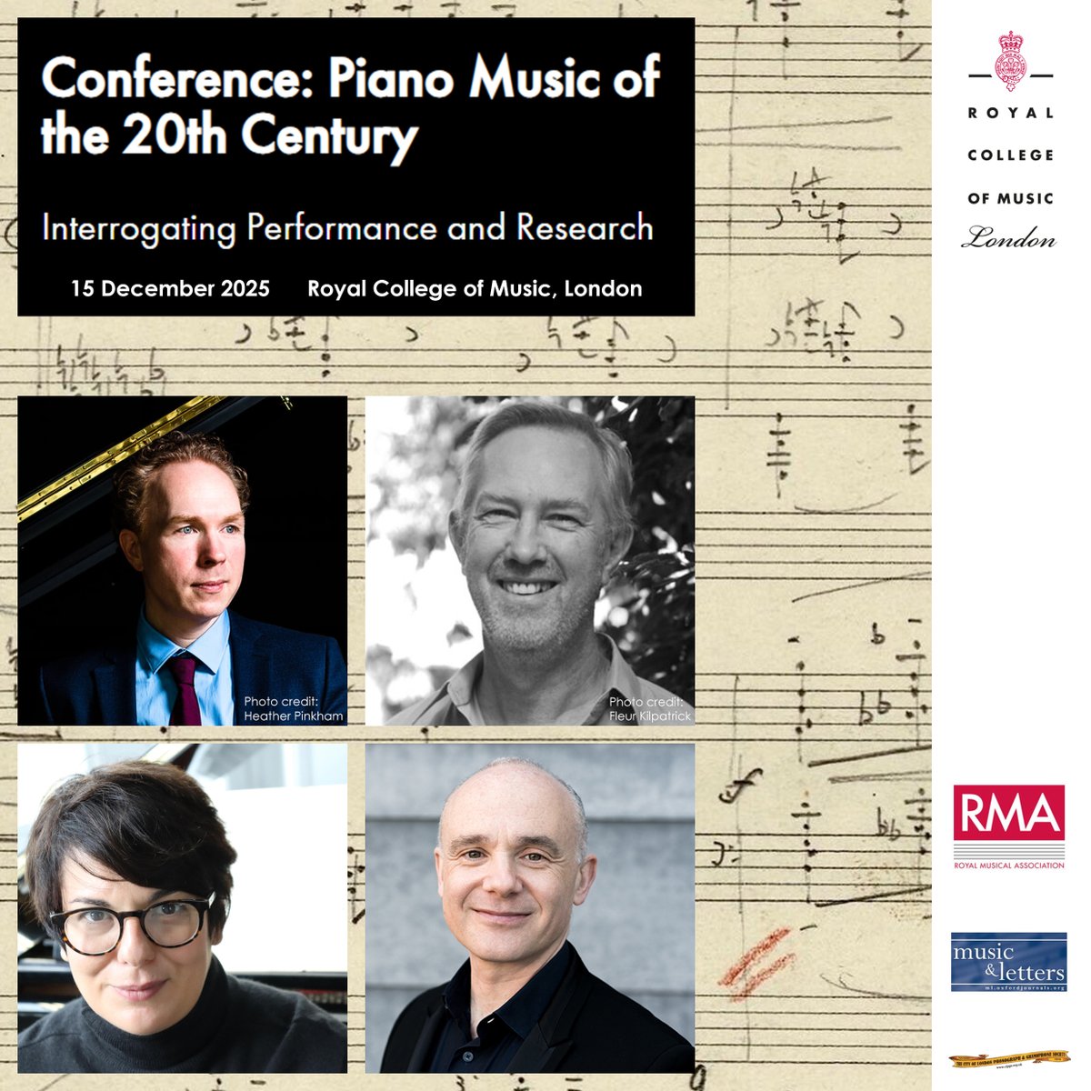 Last chance to submit your proposal!

Conference: Piano Music of the 20th Century
Interrogating Performance and Research

Date: 15 December 2025
Time: 9am–5.30pm
Location: Royal College of Music, London
Deadline for proposals: 28 July 2025, 5.00pm

rcm.ac.uk/research/20cpi…
