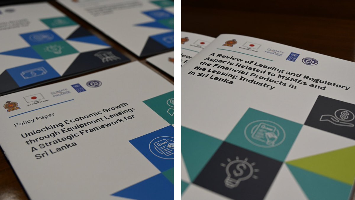 UNDPSriLanka's tweet image. In collaboration with the Finance Houses Association (FHA), @UNDP #lka, handed over a study report on the leasing industry in Sri Lanka to the Central Bank of Sri Lanka @CBSL.

The meeting was chaired by the Hon. Dr. P. Nandalal Weerasinghe, Governor of the Central Bank and Ms.…