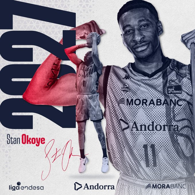 ACBCOM's tweet image. 🇦🇩 ¡Tricolor hasta 2⃣0⃣2⃣7⃣!
@morabancandorra y @StanOkoye_ seguirán creciendo juntos en #LigaEndesa dos temporadas más.
#MercadoACB
