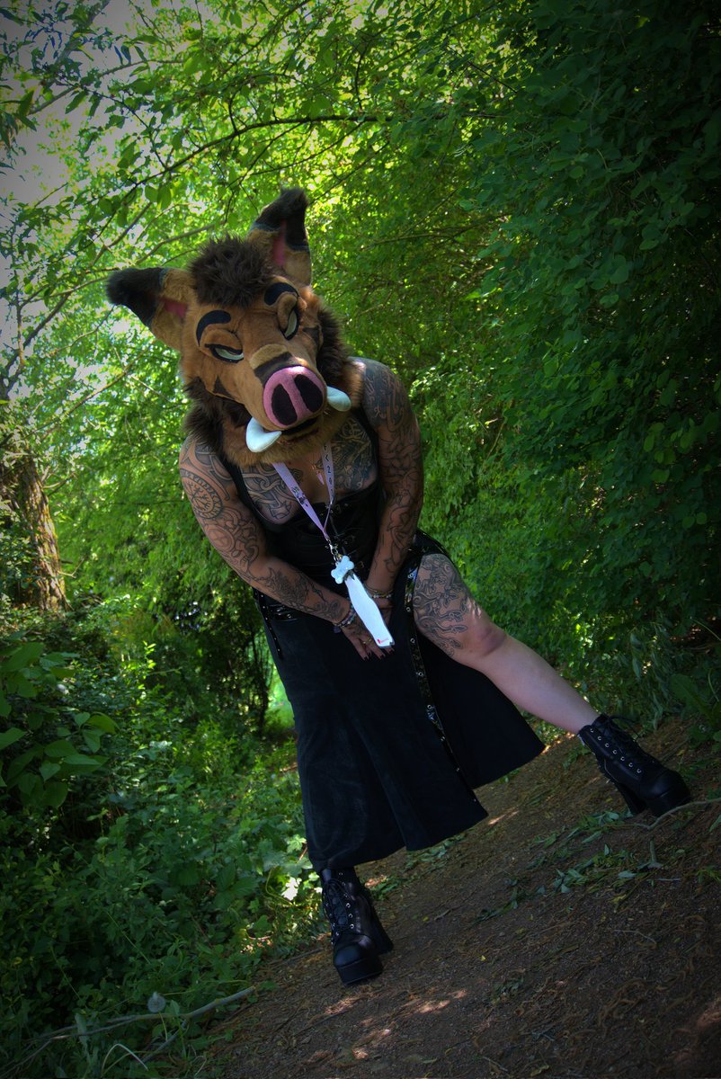 I am blocking your path 🐽!

📸: <a href="/ZorakKarter/">Zorak / Maldir 📸🎵💜</a> 

#FursuitFriday #fursuit #furry