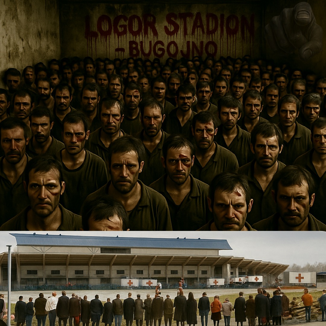 ukazivac's tweet image. U logoru ispod stadiona bilo je oko 300 zatvorenika na površini od oko 70 m2 u prostoriji bez otvora i bez toaleta. Kada su predstavnici Međunarodnog crvenog križa došli, rekli su da je to najgori logor koji su vidjeli u Bosni i Hercegovini