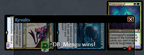 Mengu09's tweet image. Cosmogoyf and its two very good friends! 🤗 #MTGModern #MTGEOE