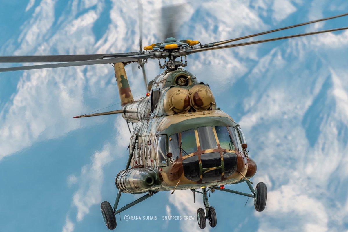 OSPSF's tweet image. A Pakistan Army Aviation Corps Mil Mi-17 helicopter in Northern Pakistan: