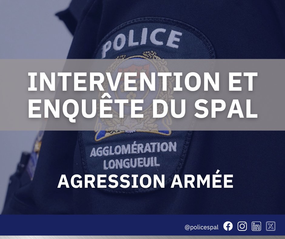 PoliceSPAL's tweet image. Agression armée à Boucherville cette nuit sur l’île Charron : un homme blessé, deux suspects arrêtés, 7 interpellations. Enquête en cours. Toute info peut être transmise anonymement 450-646-8500 / longueuil.quebec/fr/info-azimut
facebook.com/PoliceSpal
