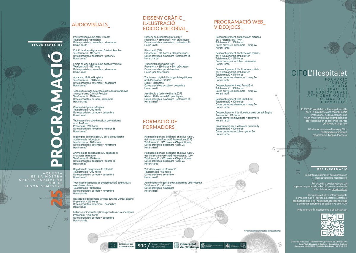 🎮 Vols formar-te en desenvolupament de videojocs o programació web de manera gratuïta?
El <a href="/cifolh/">Cifo L'Hospitalet</a> ofereix cursos 100% pràctics i adaptats al sector, amb docents en actiu i les últimes tecnologies. Formació pública, gratuïta i de qualitat!

🔗gen.cat/4kTSXFu