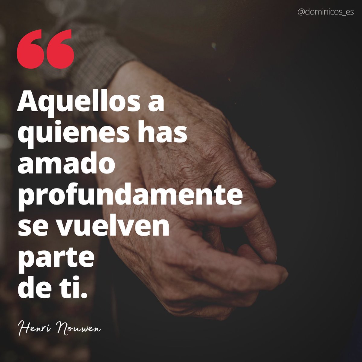 ‘Aquellos a quienes has amado profundamente se vuelven parte de ti’ Henri Nouwen

#FelizViernes #FelizViernesATodos