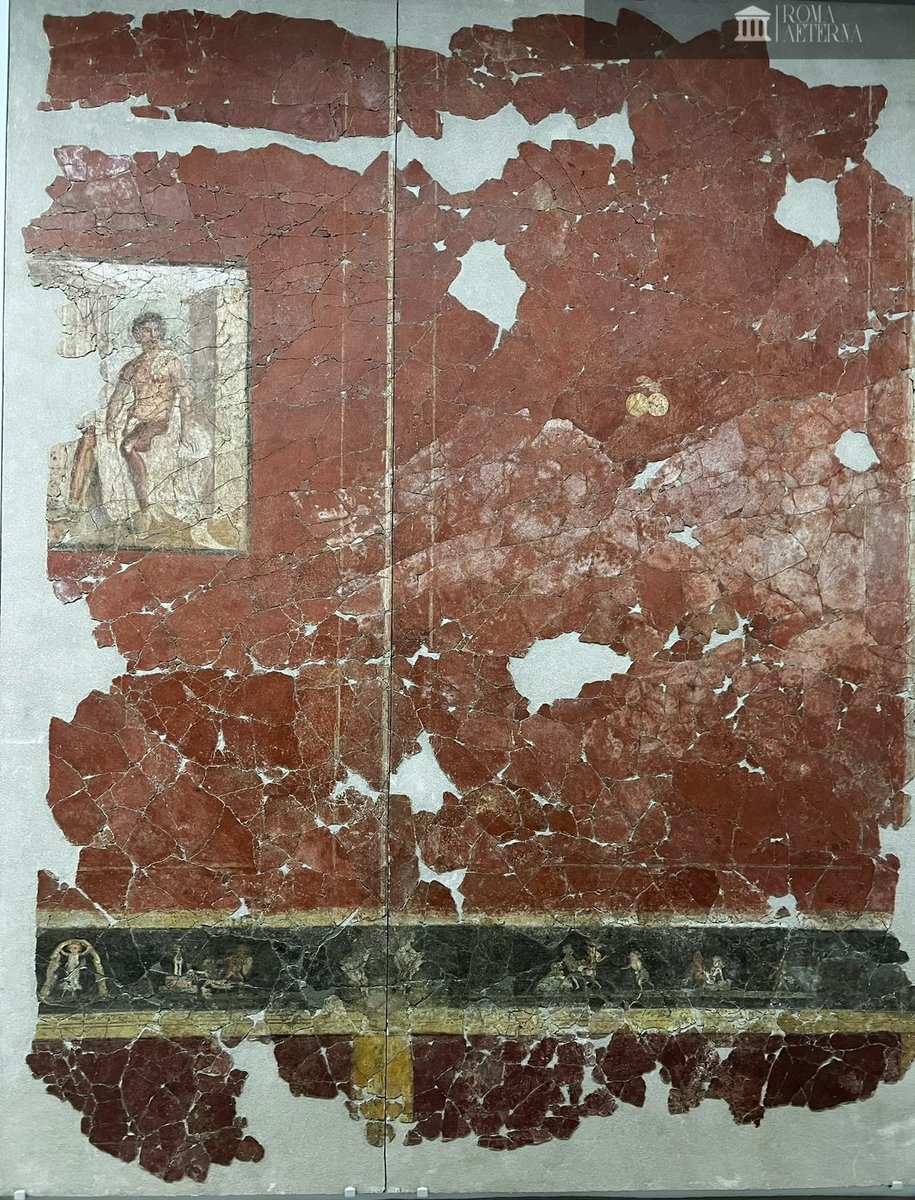 ValeriaAugusta8's tweet image. #FrescoFriday : fresque de la domus « Villa Roma » exposée au musée de la romanité à Nîmes. @MuseeRomanite