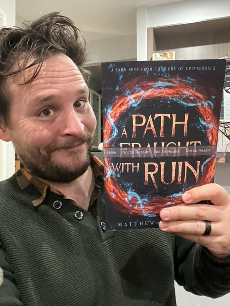 MJTurnerAuthor's tweet photo. I finally have my mitts on the first proof copy of A Path Fraught with Ruin! 😄
#writer #writing #writers #happy #proof #proofcopy #greatful #books #grimdarkbooks #booksbooksbooks #booksbooksandmorebooks #bookstagram #comingsoon #bookstoread #booktwt #BookTok https://t.co/qLjRI0x7T8