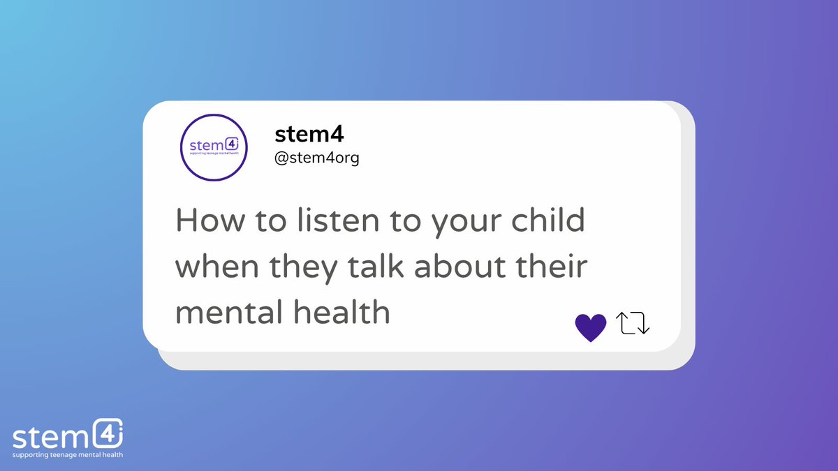 How to talk to kids about their mental health.

It can feel daunting, but listening well can make all the difference.

🧵 Swipe through for 5 simple tips parents and carers can use this summer👇