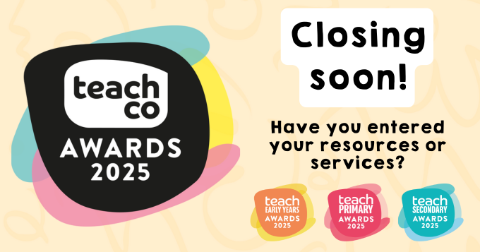 🚨 Final call! Entries for the Teach Awards close soon. If you’ve created something amazing for schools, now’s the time to shout about it! Enter now at bit.ly/3JDOl6r