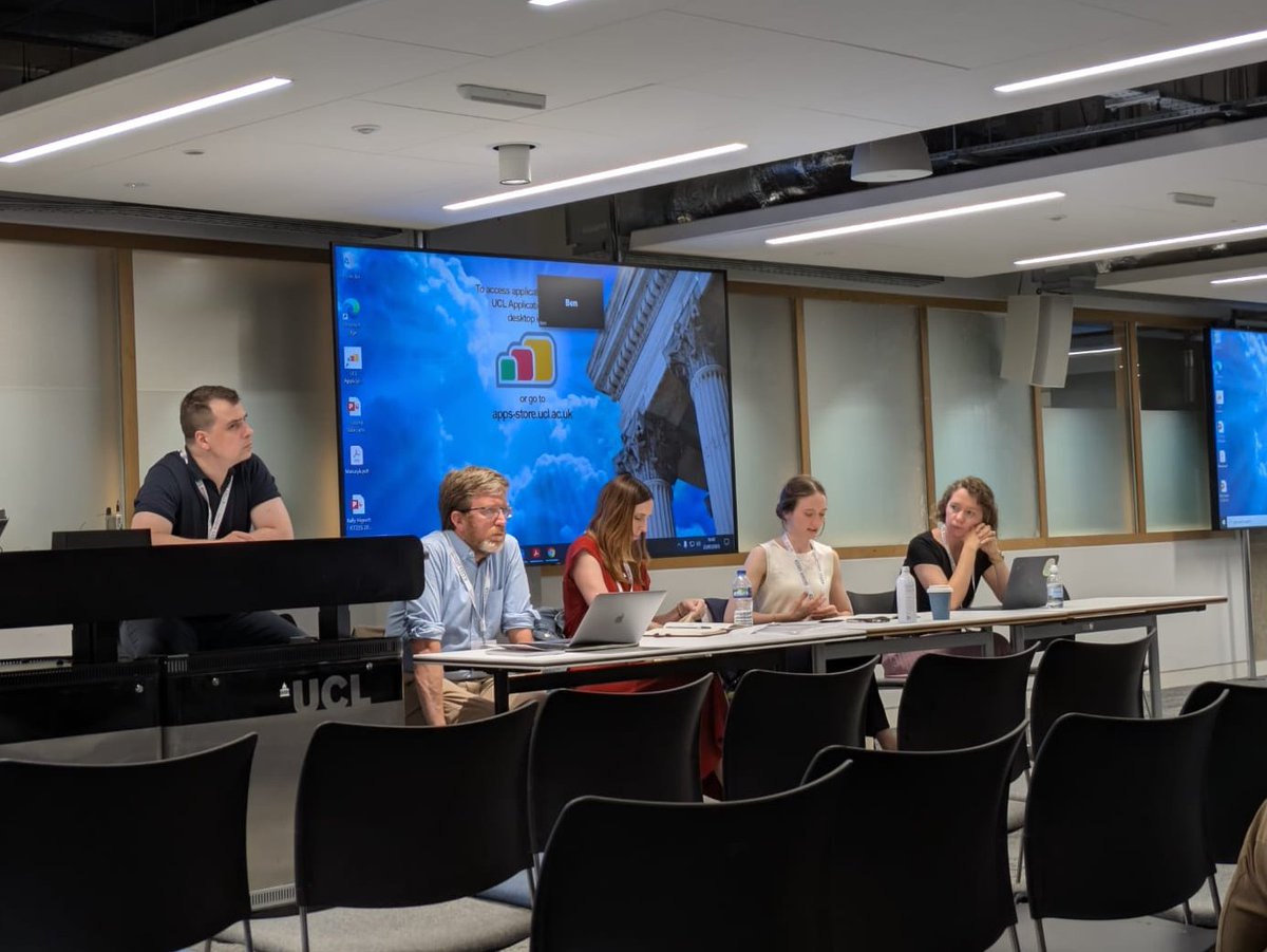 L_Lyag's tweet image. The people in the photo enjoy reading through kilometres of documents produced by the secret services, trying to extract any trace of meaning from them. It was a great joy to co-organise a panel on preventative policing and repression in the USSR and Czechoslovakia at #ICCEES2025