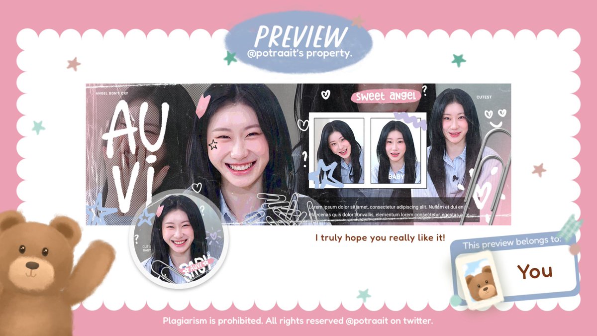 layout sweeter cantik buat kk auvi 🥺🫶🏻