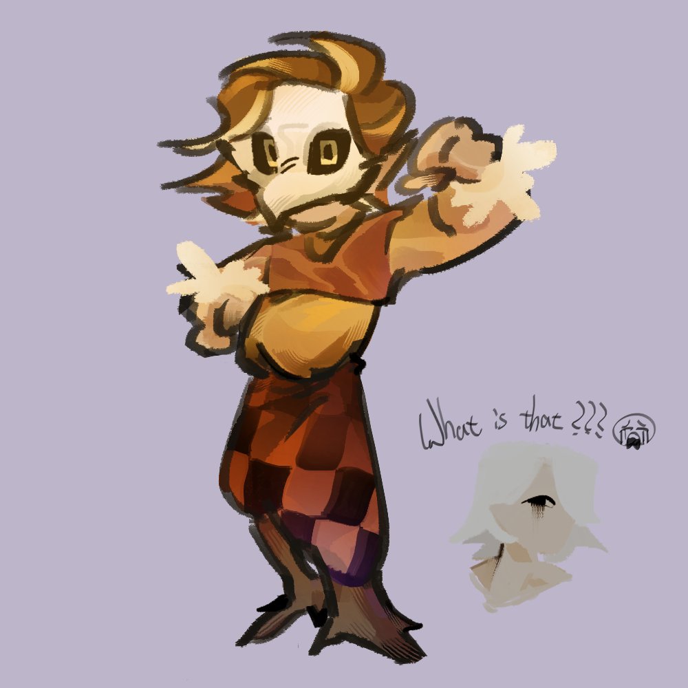 he put on the mask to look scary
#farganfanart # pero willy?