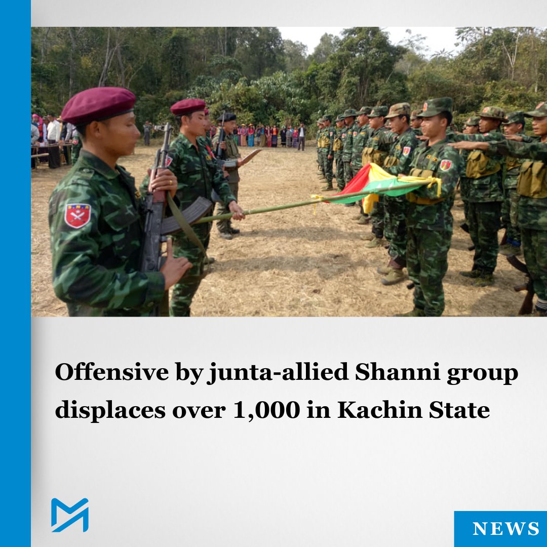 Myanmar_Now_Eng's tweet image. Offensive by junta-allied Shanni group displaces over 1,000 in Kachin State
Read more:
myanmar-now.org/en/news/offens…
