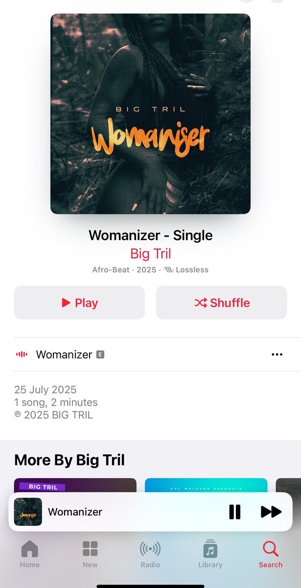 New Music #Womaniser <a href="/bigtrilkaiza/">BIGTRIL</a> 
This one is for the homies🔥🔥🔥🔥🔥

youtu.be/6QLKzdH2JQ4?si…