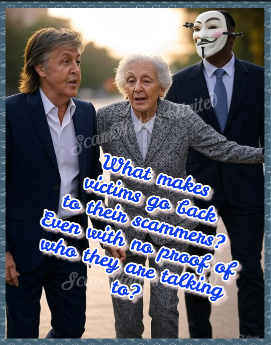 ❣️Romance scam victims may return to their scammers due to a mix of psychological, emotional, and social factors:

🫂Emotional Attachment: Scammers manipulate victims by building trust and a sense of intimacy, often posing as ideal romantic partners. Victims may develop genuine