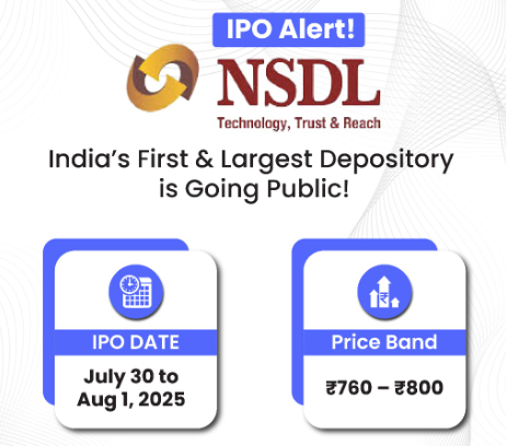 suryaisec's tweet photo. #NSDL IPO  India’s largest depository is going public—apply between July 30 to 1st August 2025 at ₹760–₹800! 🚀

#Unlistedshares #stockmarketupdates #StockMarketIndia #PreIpo #SEBI #Nifty #Banknifty #Polymatech #Breakout #investing $XRP #CDSL #SME https://t.co/wXT9HmMHQH
