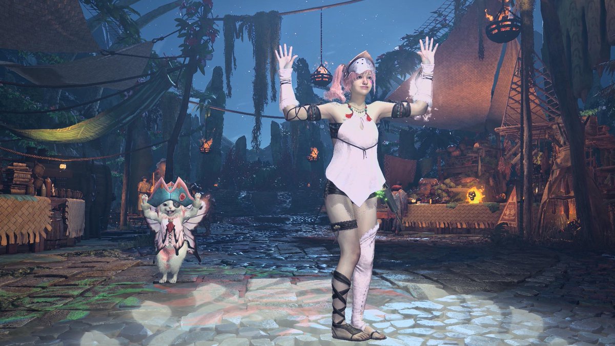 【 #MHWilds #モンハンワイルズ 】

アーフィ他タイプとダイバーシリーズ無事ゲット🙌👙✨

今日も怖いのには勝てず2敗オロオロ😰💦

気持ちを切り替えて夏っぽく撮るつもりが又落ちてオロオロ💦でも気が付けば花火🎇🎆✨お肉食べて喜びの舞を🍖💃😽ワハハ✨