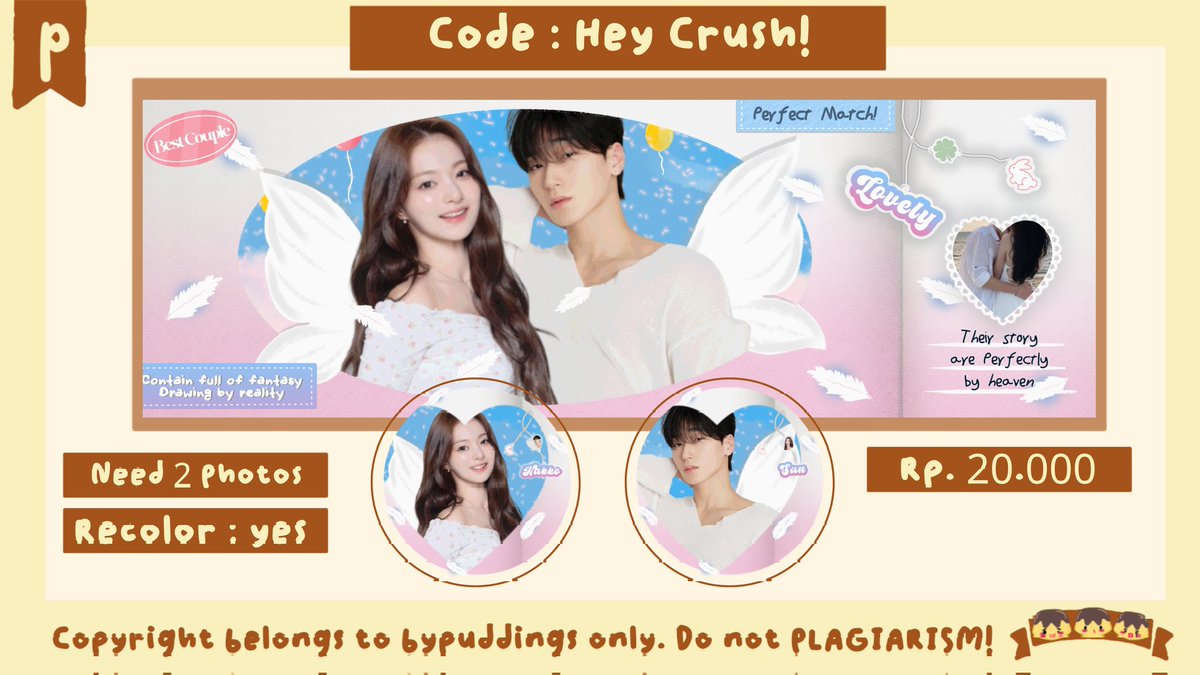 Help Repost Please? Thank you💗

Blessed friday everyone. Mpudds mau optip untuk layout "Icarus" 🪽dan "Hey Crush!" with promo price. Cekkie :

💰 12k single/halu
💰 15k couple
🗓 Limited Slot 
📩 By DM 
🙏🏻 No Inrush

More detail and Form cek tweet selanjutnya. #zonauang