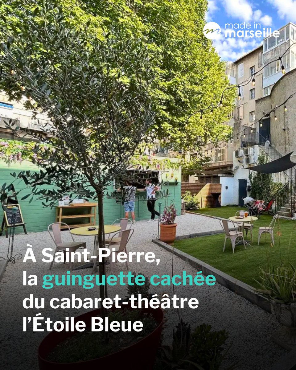 MadeMarseille's tweet image. ⛲ À Marseille, le cabaret-théâtre l’Étoile Bleue s’est doté d’une guinguette. Discret, le lieu permet de boire un verre sous les lampions, à l’écart de l’agitation.
➡️ tinyurl.com/2rfbpra9