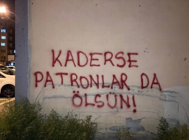“If it’s fate, then let the bosses die too!”  

📍Istanbul, Turkey