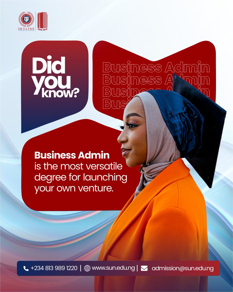Thinking of launching your own business someday?
A Business Administration degree gives you the perfect foundation. 

At Skyline, we don’t just teach theory, we train tomorrow’s CEOs.

#skylinebusinessadmin #skylineuniversity