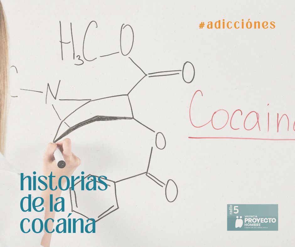 🎙️ Programa “Adicciones” – <a href="/radio5_rne/">Radio 5</a> 
👥 Con la participación de nuestros compañeros de 👉 <a href="/Phombrevalencia/">Proyecto Hombre Valencia</a> 
🧠 Historia de la cocaína

🌿 La hoja de coca llegaba a Europa sin interés aparente… 
📎 rtve.es/play/audios/ad…

🎧 ¡Dale al play y escúchanos!