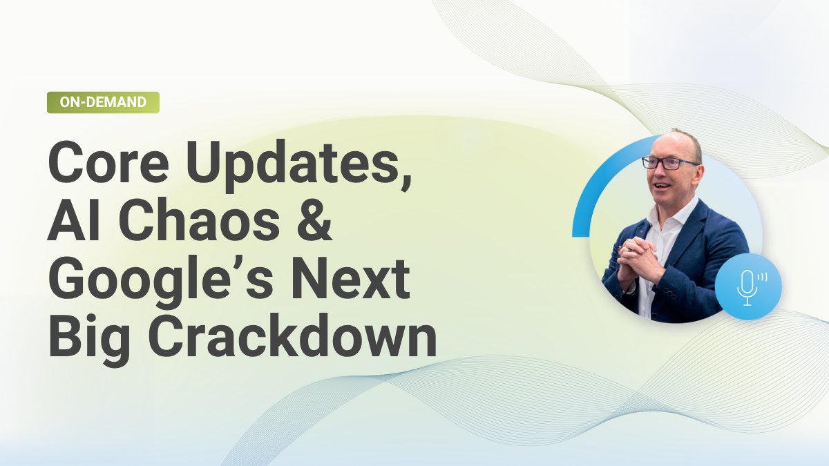 Missed our live webinar on Google’s June Core Update and AI-driven search changes?

It’s now available on demand 🎥

Catch up on:
- Who won/lost in June
- The stealth May update
- AI content &amp; Google’s crackdown

Watch here → hubs.li/Q03ySg-z0