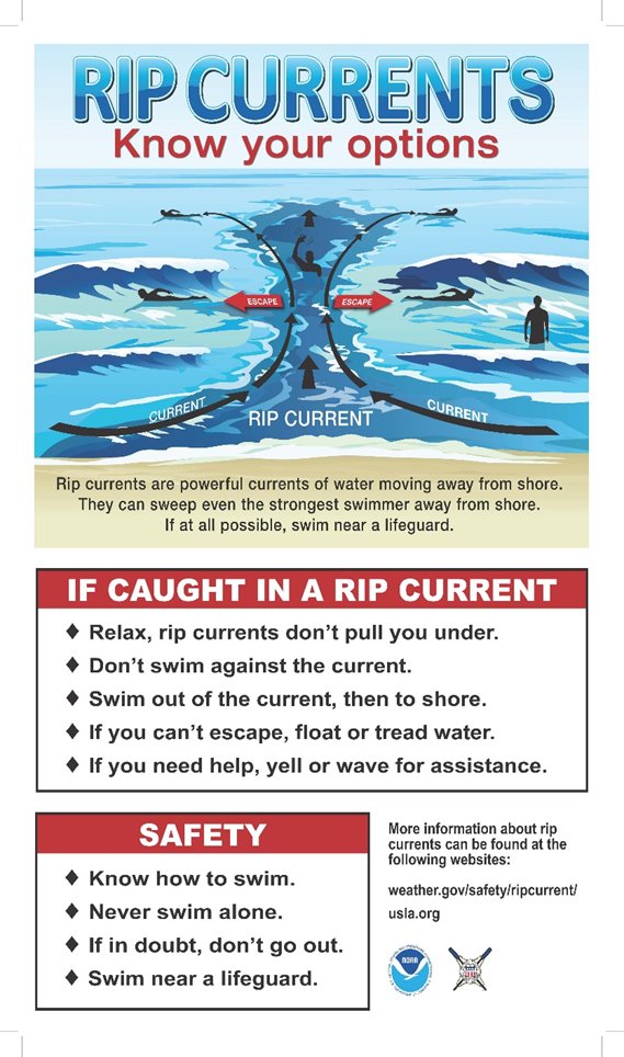 TRADOC's tweet image. #SafetyFirstFriday 

According to the NOAA, rip currents are the leading cause of rescues for people in the surf.

For tips on how to avoid &amp;amp; survive rip currents, visit weather.gov/safety/ripcurr…