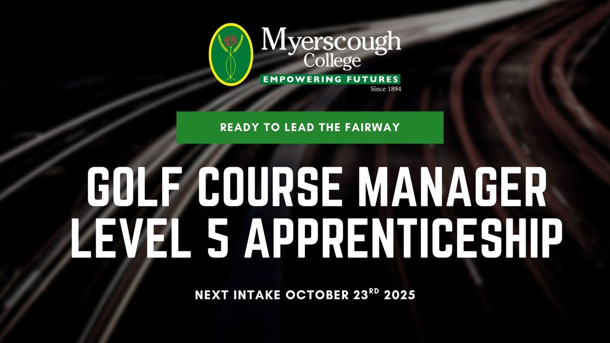 Myerscough College (@my_apprentice) on Twitter photo πΏ Ready to lead the fairway?
Apply now for the Level 5 Golf Course Manager Apprenticeship at
<a href="/MyerscoughColl/">Myerscough College & University Centre</a>
β Experienced Worker Route
π
Starts 23 Oct 2025 | β±οΈ 17 months
π Learn while you work. Lead with confidence.
π buff.ly/oDDRbKu
#GolfCareers #Greenkeeping πΏ Ready to lead the fairway?
Apply now for the Level 5 Golf Course Manager Apprenticeship at
<a href="/MyerscoughColl/">Myerscough College & University Centre</a>
β Experienced Worker Route
π
Starts 23 Oct 2025 | β±οΈ 17 months
π Learn while you work. Lead with confidence.
π buff.ly/oDDRbKu
#GolfCareers #Greenkeeping
