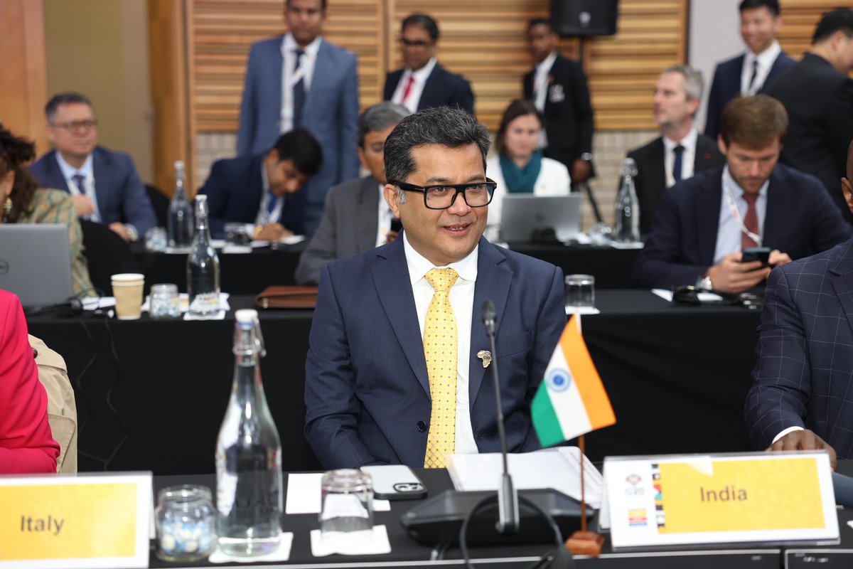 PmargheritaBJP's tweet photo. Participated in the first session of the #G20 Development Ministers’ Meeting on Combating Illicit Financial Flows & Social Protection today. 

Highlighted India’s key achievements in ensuring inclusive Social Protection for all and emphasized the need to bridge the SDG financing gap.

@MEAIndia